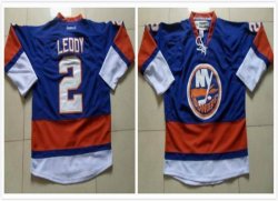 New York Islanders #2 Nick Leddy blue Hockey Jersey