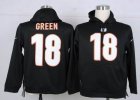 Nike Cincinnati Bengals 18 A.J. Green Black nfl Hooded Sweatshirt