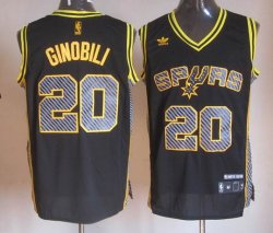 San Antonio Spurs 20# GINOBILI black new jerseys