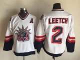 2015 New York Rangers #2 Brian Leetch white hockey Jersey A patch