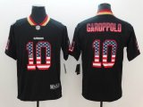 Nike 49ers #10 Jimmy Garoppolo black Color Rush Limited USA flag Jerseys