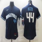 Chicago Cubs #44 Anthony Rizzo Nike Navy 2021 City Connect Authentic Player Jersey-BD