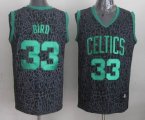 Boston Celtics BRID 33# black Leopard color NBA Jerseys