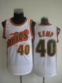 Seattle SuperSonics #40 Shawn Kemp white NBA Basketball Jersey