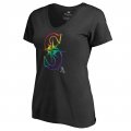 Women's Seattle Mariners Fanatics Branded Pride Black T-Shirt