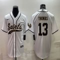 Nike New Orleans Saints #13 Micheal Thomas white baseball jerseys Joint name-BD