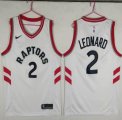 Nike Toronto Raptors #2 Kawhi Leonard white Stitched NBA Jerseys-LT