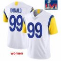 Women Nike Rams #99 Aaron Donald white Color Rush Limited Jersey