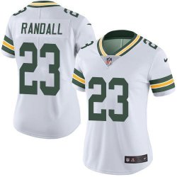 Women Green Bay Packers 23# Damarious Randall Nike white Color Rush Limited Jersey