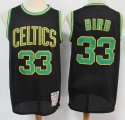 Boston Celtics #33 Larry Bird black throwback nba jersey-S8