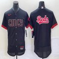 Nike Cincinnati Reds blank black Flexbase Authentic Collection Jersey city blue-BD