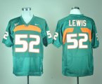 Miami Hurricanes Ray Lewis 52 College Football Jersey - Green