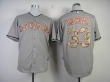 Cleveland Indians SWISHER 33# gray camo mlb jersey