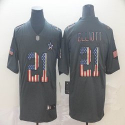 Nike Dallas Cowboys #21 Ezekiel Elliott black Color Rush Limited Jersey