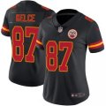 Women Nike Kansas City Chiefs Travis Kelce #87 black Color Rush Limited Jerseys