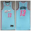 Nike Miami Heat #13 Bam Adebayo skyblue nba basketball jersey-XD