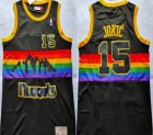 Denver Nuggets #15 Nikola Jokic black throwback nba basketball jerseys city version-XD