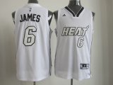 Miami Heat #6 LeBron James White nba Jersey