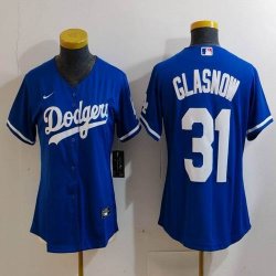 Youth Nike Los Angeles Dodgers #31 Tyler Glasnow blue fashion MLB baseball Jersey-Joint name-BD