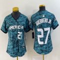 Youth American League Toronto Blue Jays #27 Guerredo Jr. Nike Teal 2023 MLB All-Star Game Jersey