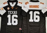 Texas Longhorns #16 Arch Manning black white college football jerseys