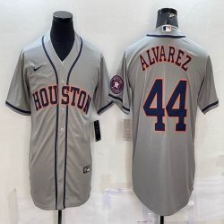 Nike Houston Astros #44 Yordan Alvarez orange baseball jerseys-BD 01