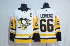 Adidas Pittsburgh Penguins #66 M.Lemieux white nhl Jersey C patch