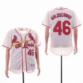 St Louis Cardinals #46 Paul Goldschmidt beige Flexbase Authentic Collection Jersey