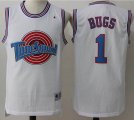 Bugs Bunny #1 Tune Squad white Basketball Jersey