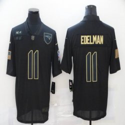 Nike New England Patriots #11 Julian Edelman black Salute To Service Limited Jersey-BD