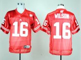 Adidas Wisconsin Badgers Russell Wilson 16 Red College Football Jersey