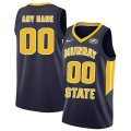 Custom Murray State Racers dark blue college Basketball Jersey 01