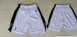 San Antonio Spurs white black nba shorts