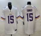 Nike Minnesota Vikings #15 Dallas Turner white Color Rush Limited Jersey