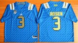 UCLA Bruins 3 Josh Rosen College Football Jerseys - Blue