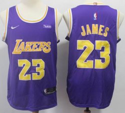 Nike Los Angeles Lakers #23 Anthony Davis purple NBA jerseys-S8 MX