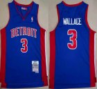 Detroit Pistons #3 Ben Wallace blue throwback nba jersey-XD