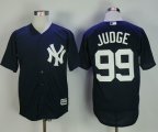 New York Yankees #99 Judge dark blue majestic baseball jersey