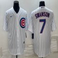 Nike Chicago Cubs #7 Dansby Swanson white majestic mlb jerseys-BD