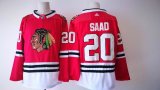 Adidas Chicago Blackhawks Brandon Saad #20 red hockey jersey