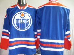 Edmonton Oilers Blank blue NHL Jerseys