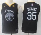 Youth Nike Golden State Warriors #35 Kevin Durant Black NBA basketball Jerseys