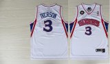 Philadelphia 76ers 3# Iverson 10th White NBA Jersey