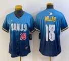 Women Nike Philadelphia Phillies #18 Rojas skyblue majestaic baseball jersey city version-BD