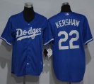 Youth Los Angeles Dodgers 22 Clayton Kershaw blue majestic baseball jerseys