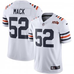 Nike Bears #52 Khalil Mack white Color Rush Limited Jersey 100th patch