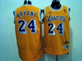 Los Angeles Lakers 24 Kobe yellow jersey