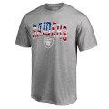 Men's Oakland Raiders Pro Line by Fanatics Branded Heathered Gray Big & Tall Banner Wave T-Shirt