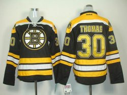 Reebok Boston Bruins 30 THOMAS Black Jersey