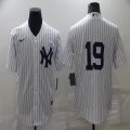 Nike New York Yankees #19 white majestic baseball Jerseys-BD